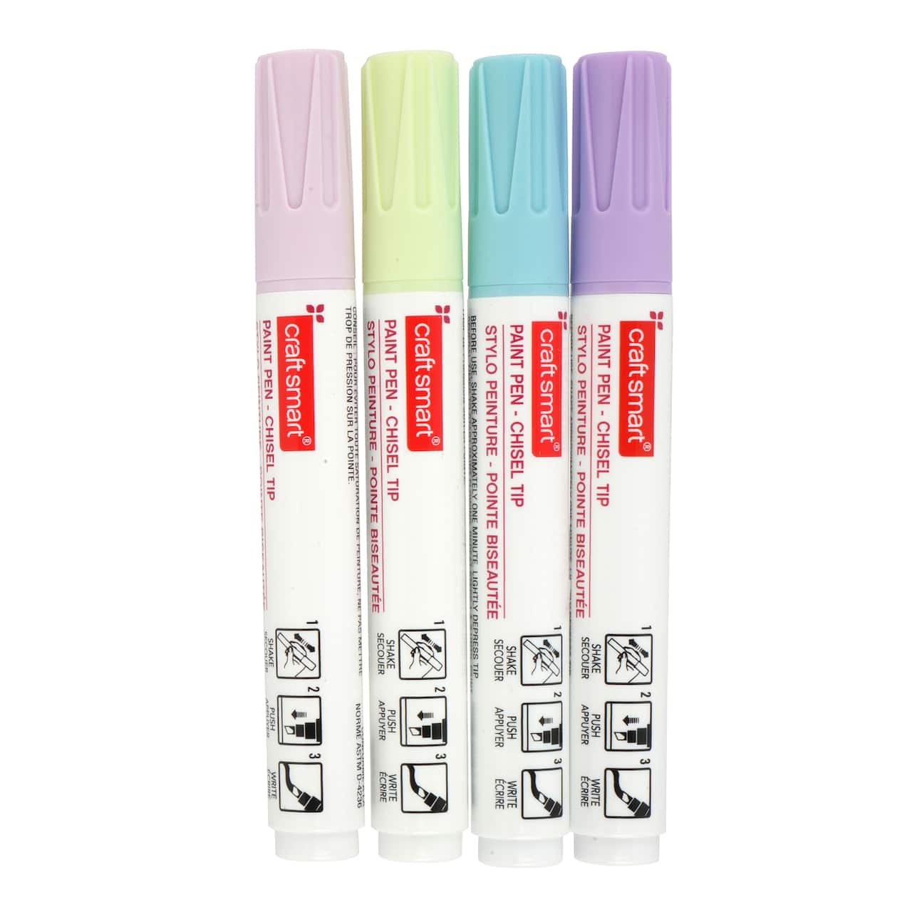 6 Packs: 4 ct. (24 total) Pastels Chisel Tip Paint Pens by Craft Smart®